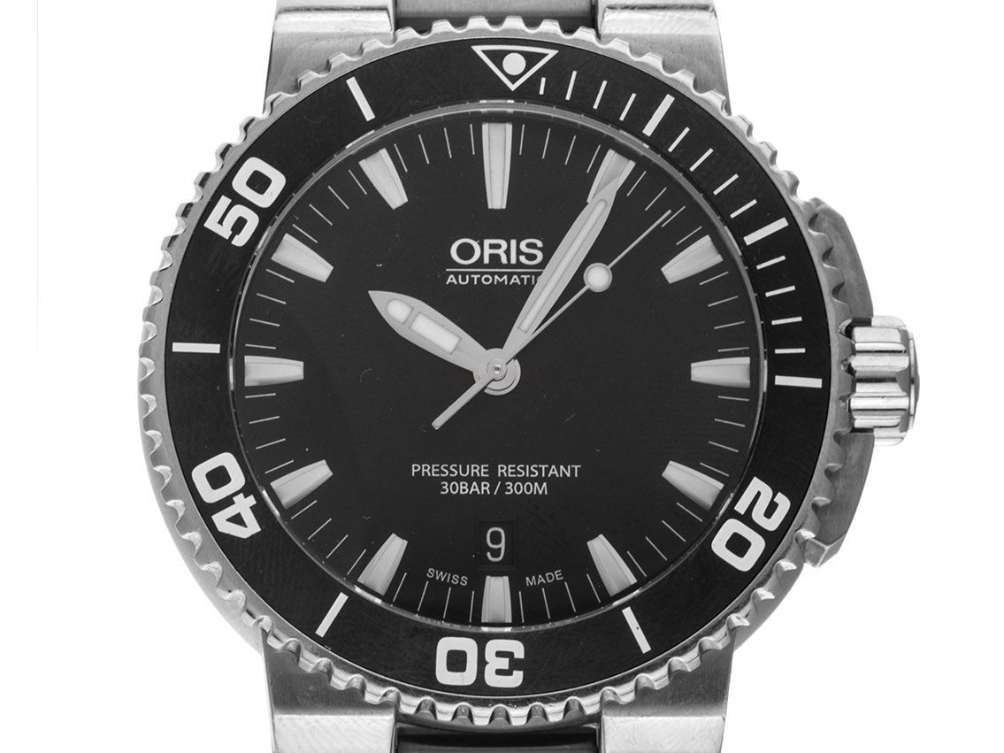 Oris Aquis Date Ref.01 733 7653 4154 2019 Full Set sehr gut Vintage