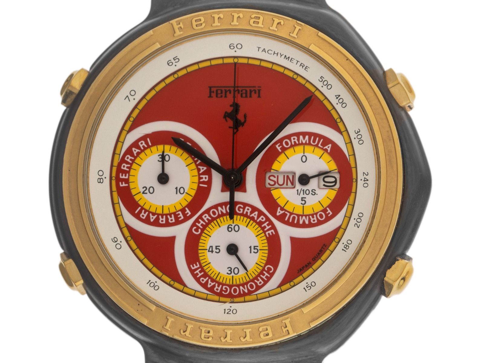 Ferrari Formula Day-Date Chronograph Bj.1999 Full Set original Vintage Unpoliert