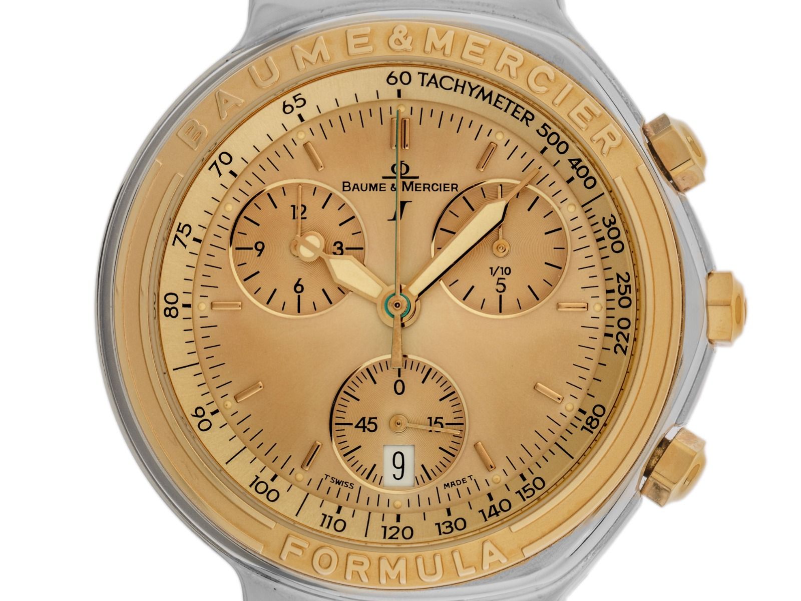 Baume & Mercier Formula S Chronograph Ref.MV04F011 Bj.1998 original Box original Vintage Unpoliert