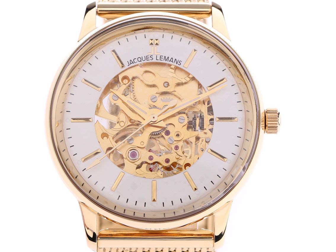 Jacques Lemans Nostalgie IP Gold Handaufzug 38mm UVP 449,- Neu