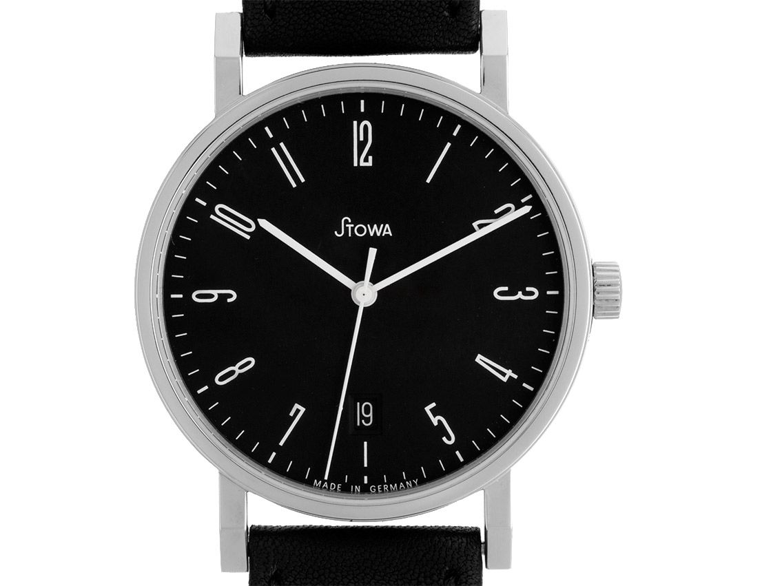 Stowa Antea Stahl Quarz Armband Leder 38mm Box&Pap. Neu mit Zertifikat über 900,-€