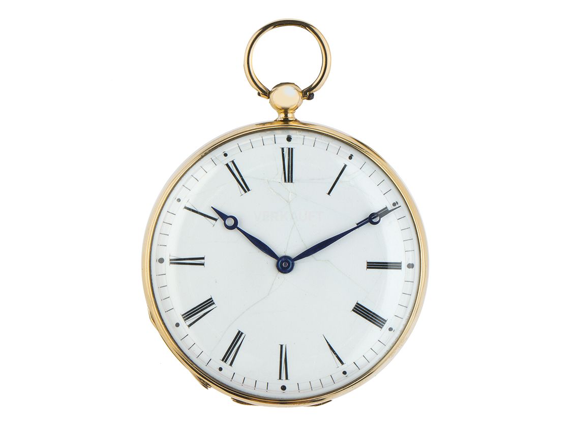 Vacheron Constantin Aiguillere Taschenuhr 18kt Gelbgold Handaufzug 46mm Vintage Bj.1860 mit Zertifikat über 16.000,-€