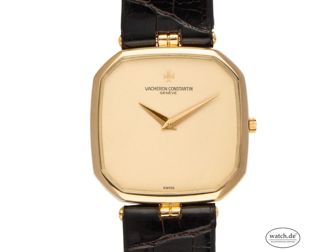 Vacheron Constantin Carré 18kt Gelbgold Handaufzug 29x29mm Ref.33211 Vintage Bj.1979 wie Neu mit Zertifikat über 21.500,-€
