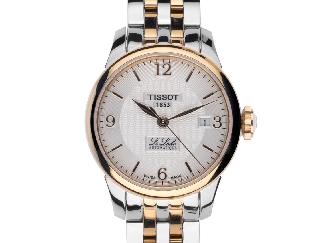 Tissot Le Locle Lady Stahl Gelbgold Automatik Armband Stahl Gelbgold 25mm Box&Pap. Full Set Ungetragen mit Zertifikat über 645,-€
