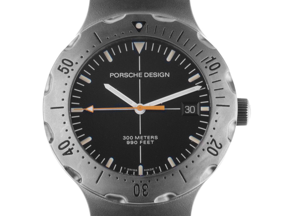 Porsche Design P6000 Diver by Eterna Titan Automatik Armband Titan 40mm Vintage Bj.2000 Box&Pap. Full Set wie Neu mit Zertifikat über 3.500,-€