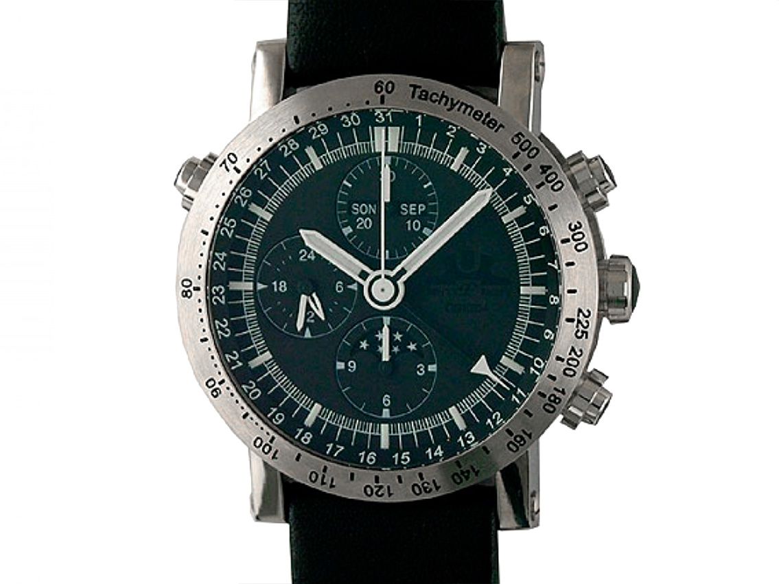 Temption Chronograph CGK204 Automatic Black Vollkalender Mondphase 43mm Ref.CGK 204 Neu mit Zertifikat über 2.680,-€