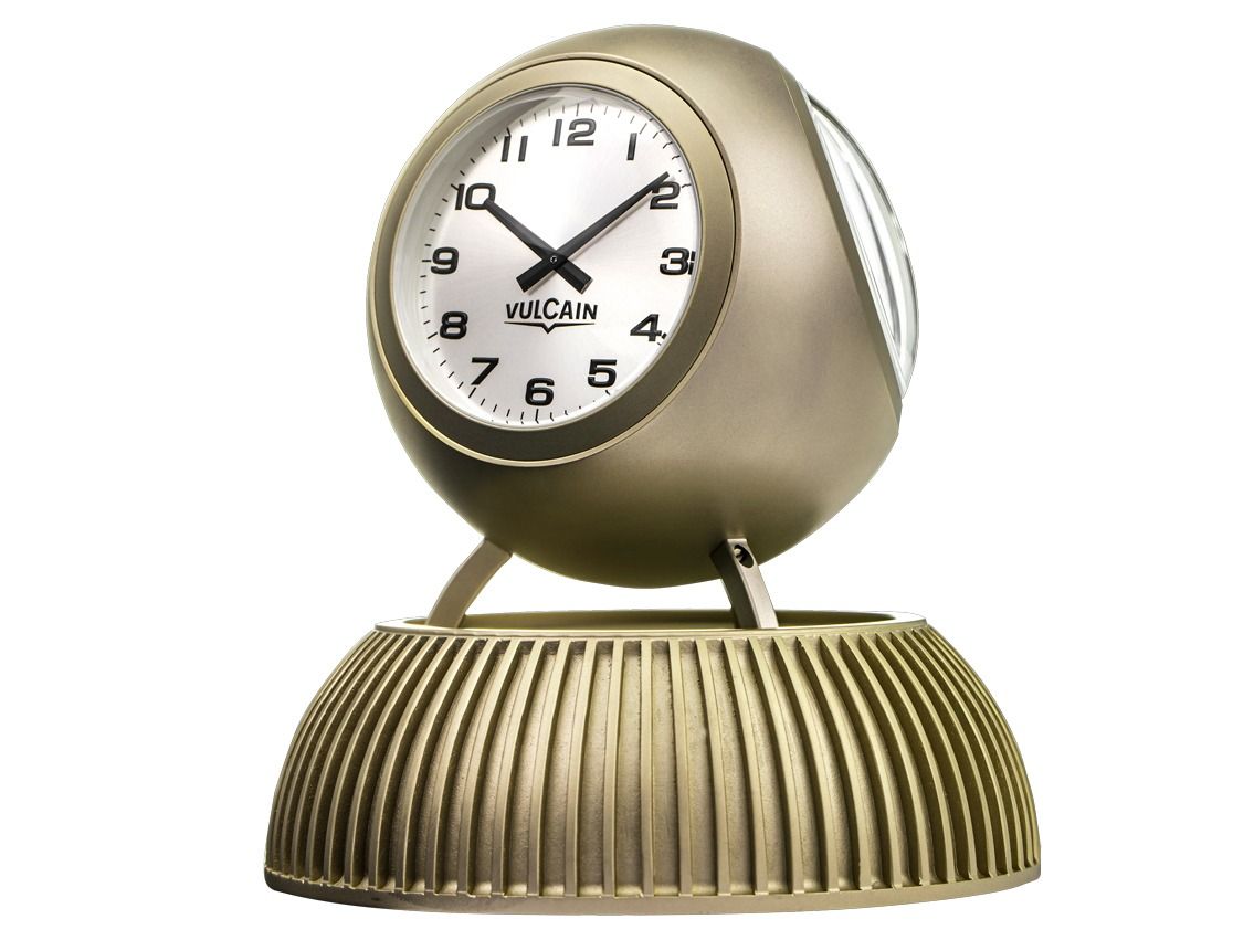 Vulcain V-TCLOCK Tischuhr Stahl Quarz 2026 Full Set Neu