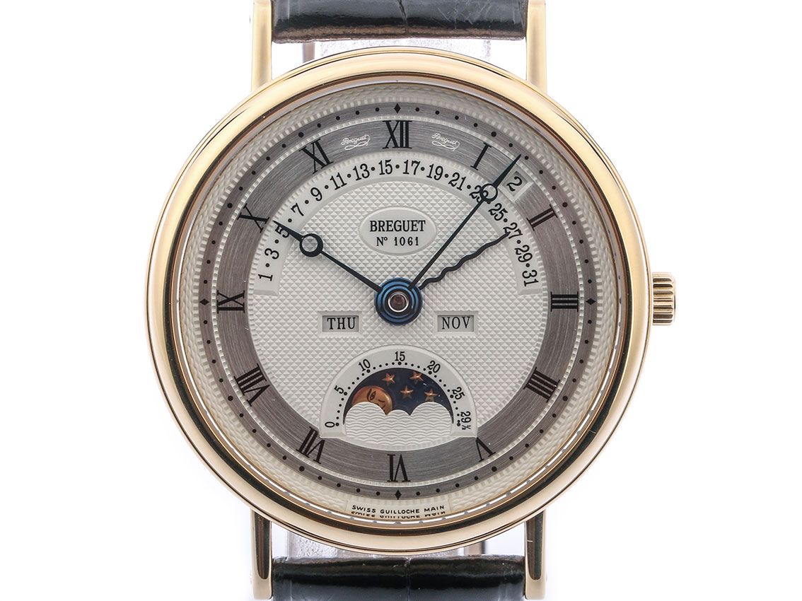 Breguet Classique Perpetual Calender 18kt Gelbgold Automatik 36mm Ref.3787 Vintage Box&Pap.
