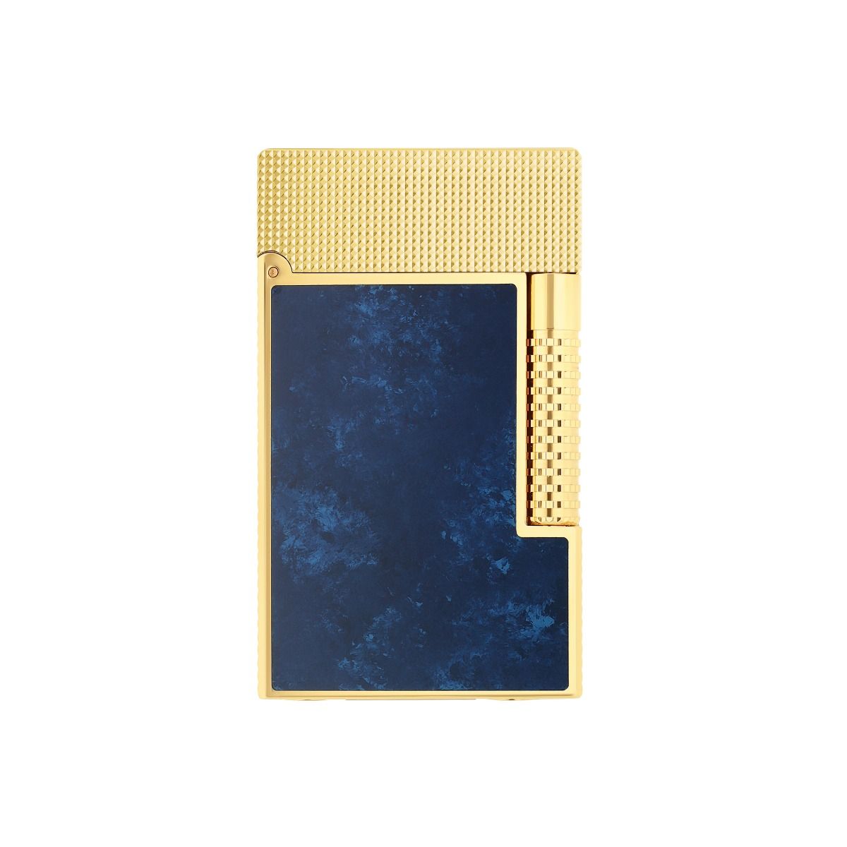 S.T. Dupont Ligne LGD Cling Popote Feuerzeug Blau Gelbgold Ref.C23017CL Full Set 