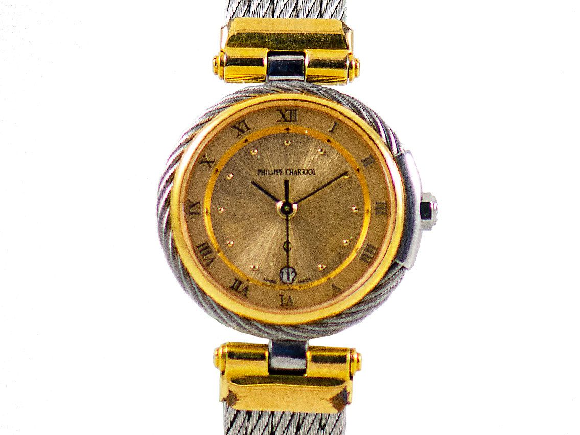 Philippe Charriol Christopher Columbus Stahl Quarz 27 mm mit Zertifikat über 780,-€