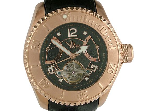 V.I.P. Time Italy Automatik Gangreserve Roségold 50mm UVP 459,- Neu