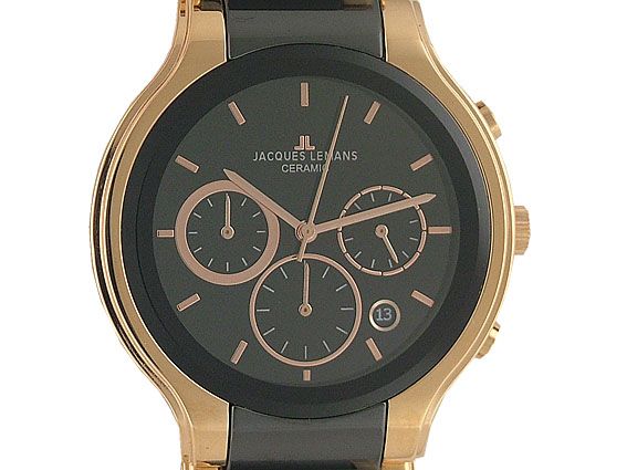 Jacques Lemans Ceramic Chronograph Roségold 41mm UVP 349,- Neu