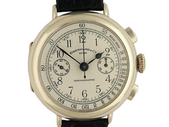 Eberhard & Co Replica Chronograph Schaltrad Handaufzug 925 Silber Vintage 39mm