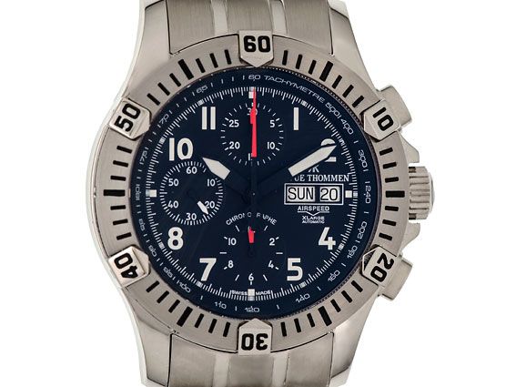 Revue Thommen Airspeed XLarge Chronograph Day Date 44mm UVP 2.530,- Neu