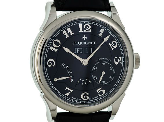 Pequignet Paris Royal Automatic Mondphase Power Reserve 41mm Neu