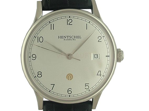 Hentschel Automatik Date Bronze Platin-Optik 36mm Box&Pap. wie neu