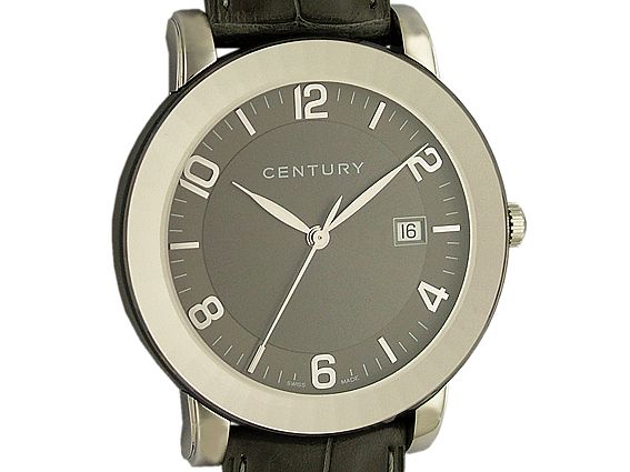 Century Elegance Stahl Saphir Automatik 42mm UVP 3.300.- Neu