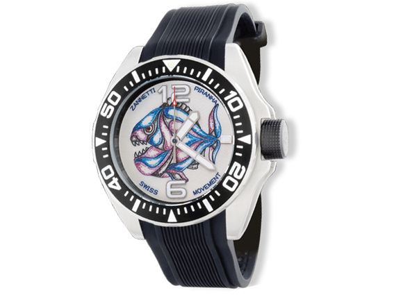 Zannetti Piranha Mother of Pearl Stahl Automatik 51mm UVP 4.500,- Neu