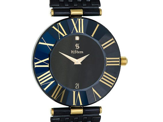 H. Stern Manaus Saphire Watch Stahl Diamond 34mm Ref. RH9TT-27 Vintage