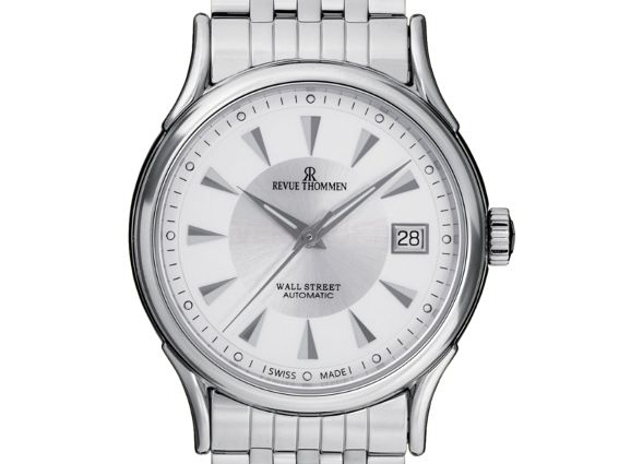 Revue Thommen Wallstreet Stahl Automatik 37mm UVP 1.110,- Neu