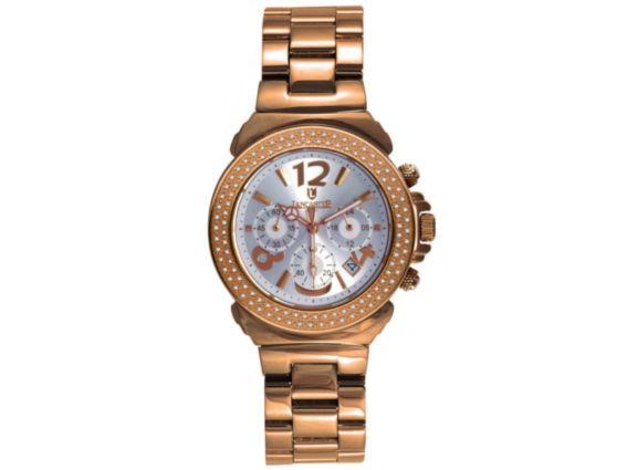 Lancaster Pillo Rosè Gold Bracelet Diamond 0.86ct Quarz Chrono Perlmutt 38mm UPV 1.290.- Neu