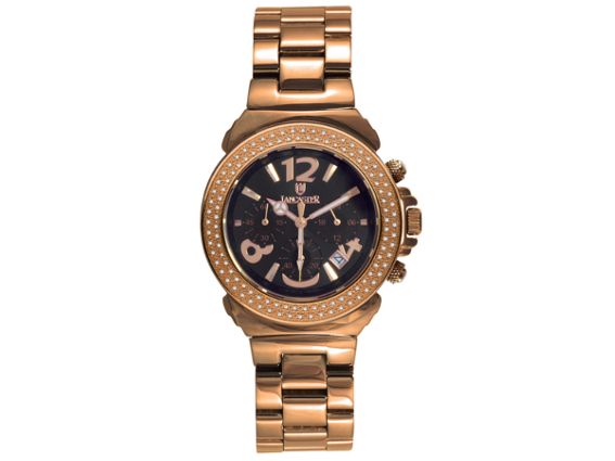 Lancaster Pillo Rosè Gold Bracelet Diamond 0.86ct Quarz Chrono 38mm UPV 1.290.- Neu