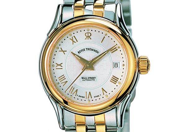Revue Thommen Wallstreet Stahl Automatik Gelbgold 25mm UVP 1.200.- Neu