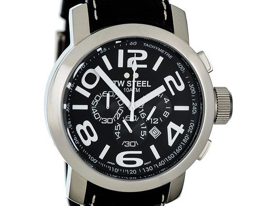 TW Steel TW-51 Chronograph Stahl Quarz 48mm wie Neu