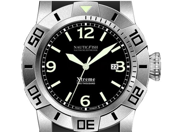 Nauticfish Xtreme 2000M Stahl Automatik Superluminova Kautschuk Kal.SW20A 45mm Neu
