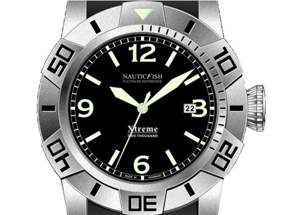 Nauticfish Xtreme 2000M Stahl Automatik Superluminova Kal.SW20A 45mm Neu