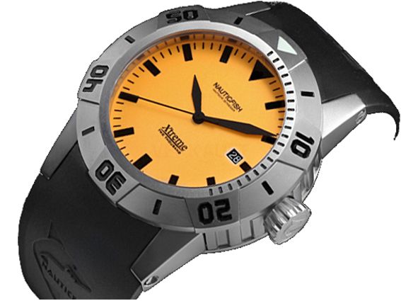 Nauticfish Xtreme Expedition II 2000M Stahl Automatik Superluminova Kautschuk Kal.SW20A 45mm Neu