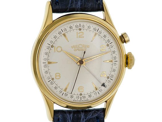 Vulcain Cricket Wecker Gelbgold Handaufzug 33mm Vintage