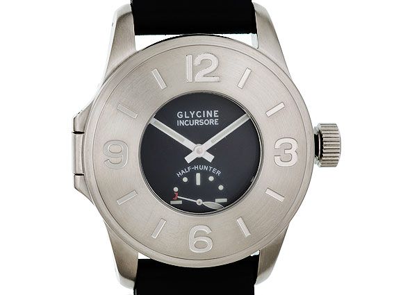 Glycine Incusore Half Hunter Stahl Handaufzug Limitiert 46mm wie Neu