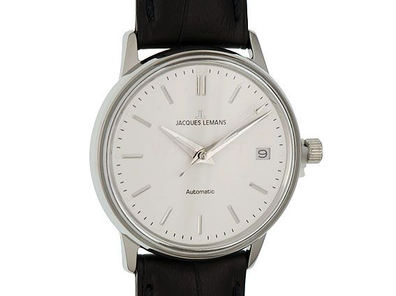 Jacques Lemans Nostalgie Stahl Automatik 34mm UVP 249,- Neu
