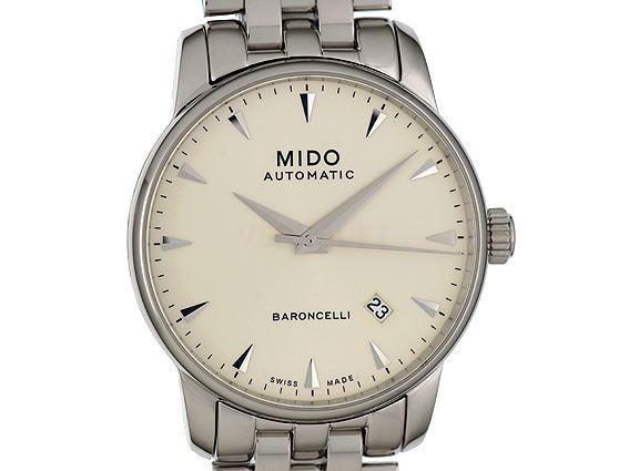 Mido Baroncelli Gent II Stahl Automatik 38mm Ref. M 8600.4141 Box&Pap.