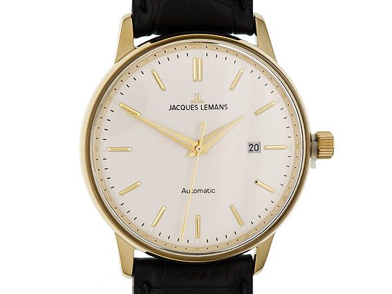 Jacques Lemans Nostalgie IP Gold Automatik 42mm UVP 299,- Neu