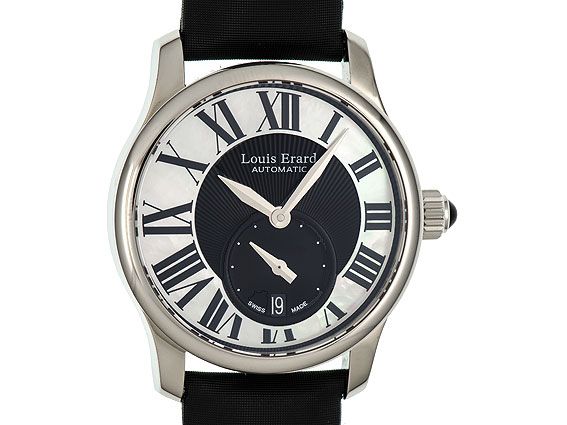 Louis Erard Emotion Small Second Stahl Perlmutt Automatik 36mm UVP 1.189,- Neu