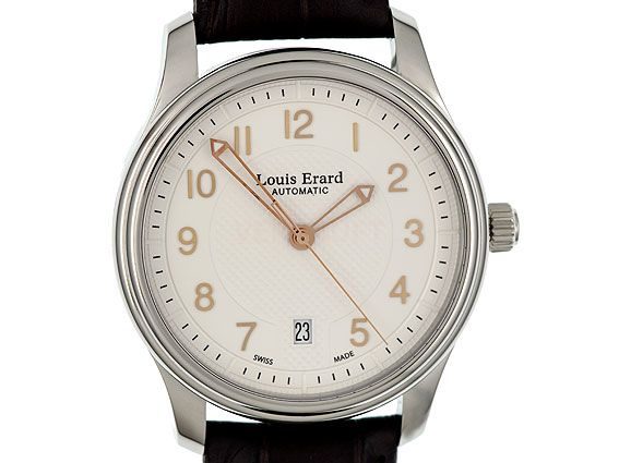 Louis Erard Heritage Stahl Date Automatik 40mm UVP 599,- Neu