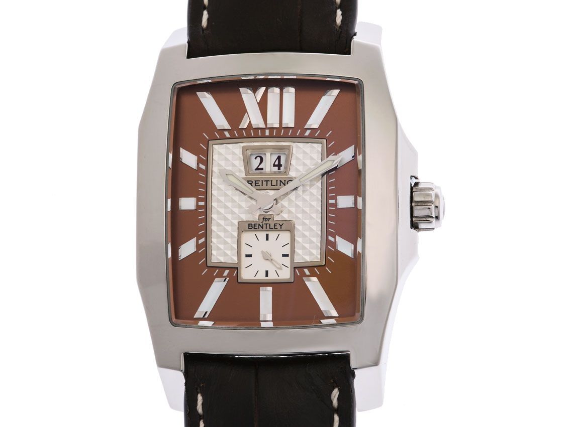 Breitling for Bentley Flying B Stahl Automatik Lederband 51x35mm Ref.A16362 Vintage Box&Pap.