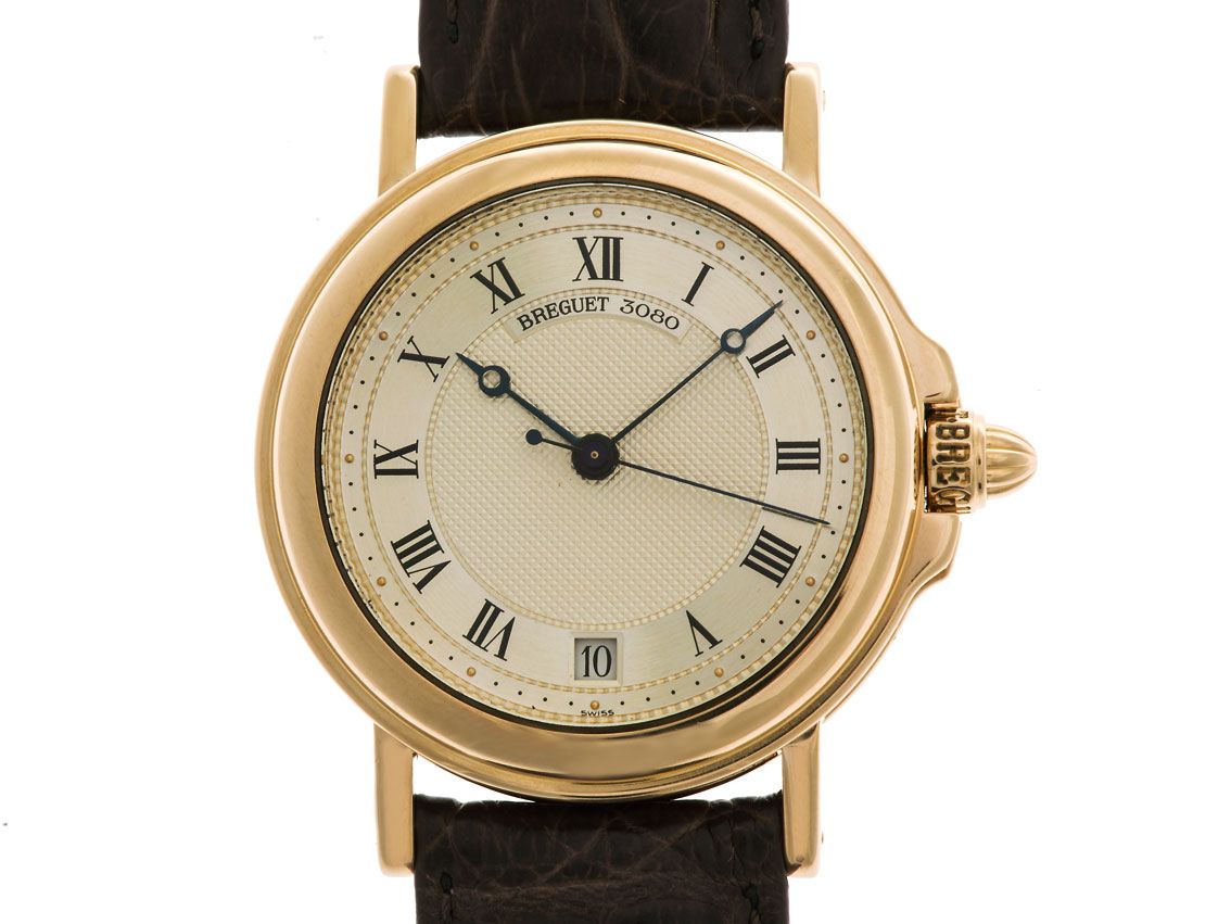 Breguet Marine Date 18 kt Gelbgold mit Gelbgold Faltschließe Automatik 36 mm Ref. 3400 Vintage