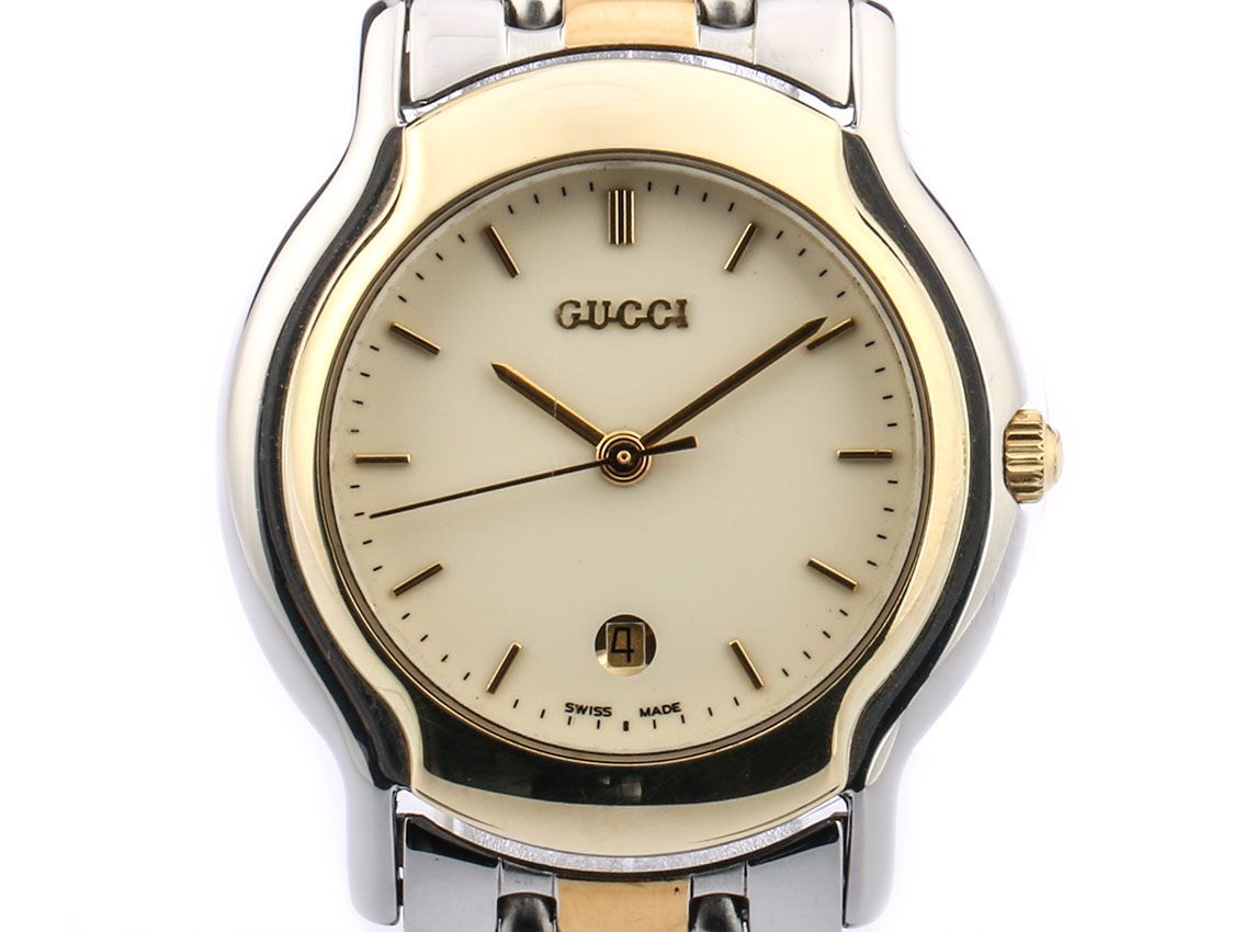 Gucci Classic Date Stahl Gelbgold 30mm
