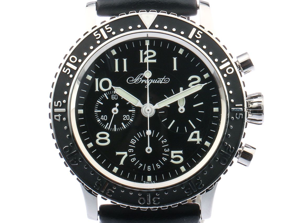 Breguet Aeronavale Type XX Chronograph Stahl Automatik 41mm Ref.3803ST Limitiert Box&Pap.