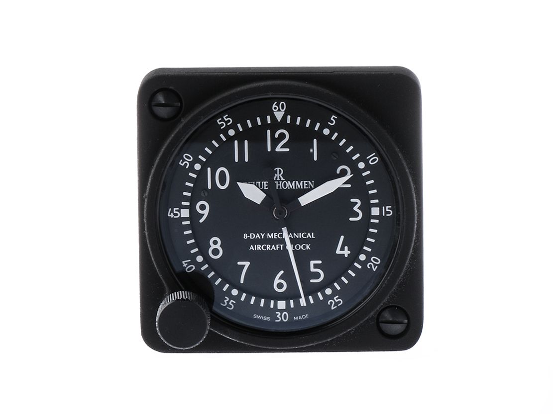 Revue Thommen Airkraft Clock 8 Tage Borduhr Handaufzug Vintage Box&Pap. wie Neu
