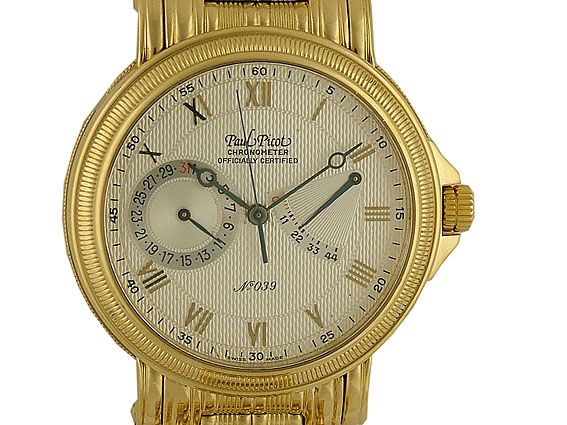 Paul Picot Atelier 1200 Chronometer Gangreserve Gelbgold 40mm Neu