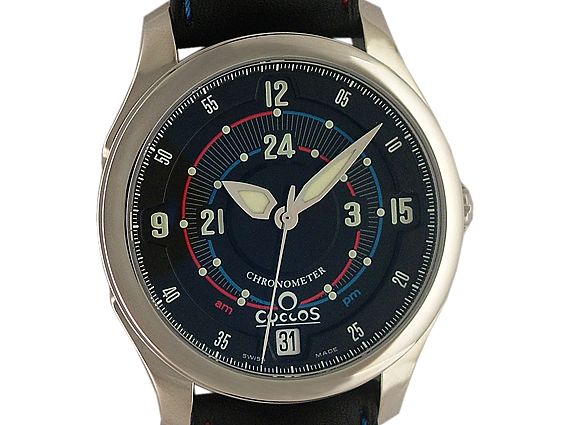 Cyclos Watch A.M./P.M. Dark Stahl Automatik 39mm UVP 9.790.- orig.Box wie Neu