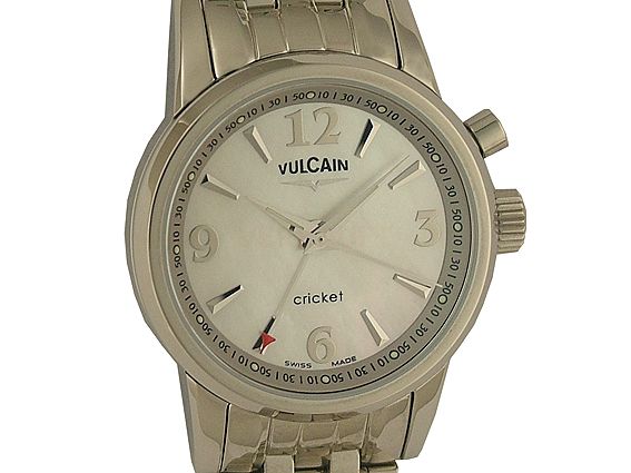 Vulcain Cricket Classic Wecker Handaufzug Perlmutt 34mm UVP 3290.- UNGETRAGEN