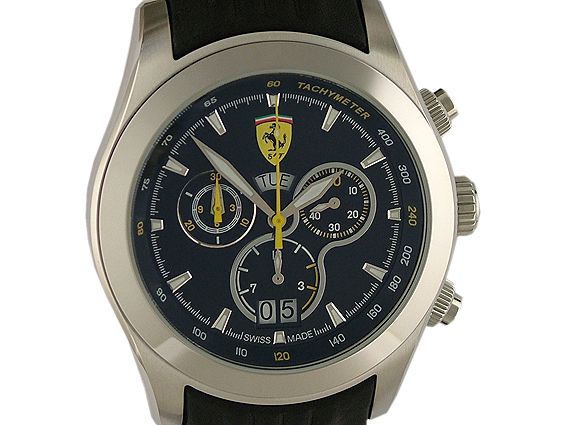 Ferrari O R I G I N A L Paddock Chronograph Großdatum 42mm UVP 435,- Neu