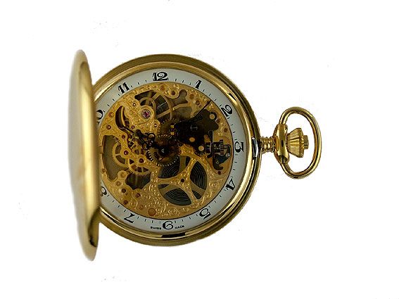 Epos Taschenuhr Gelbgold Handaufzug 52mm UVP 780.- NEU