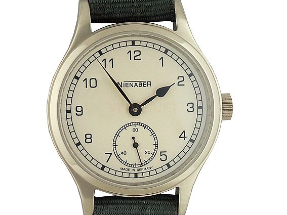 Nienaber Bünde Tag und Nachtuhr Handaufzug 38mm UVP 650,- wie Neu