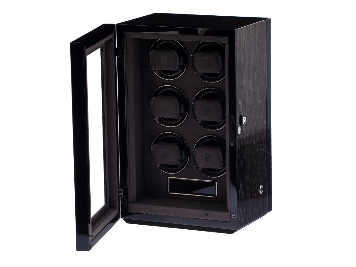 Paul Design Gentlemen 6 Black Apricot Uhrenbeweger mit Netzteil Neu